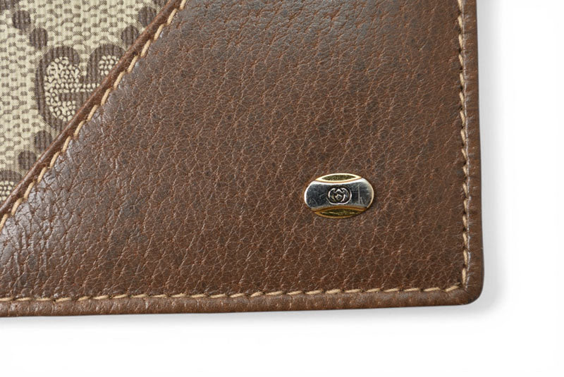 グッチ 財布/札入れ オールドグッチ GUCCI Accessory Collection GGプラス ベージュ ブラウン ウェビングライン ヴィンテージ 希少 レア【中古】