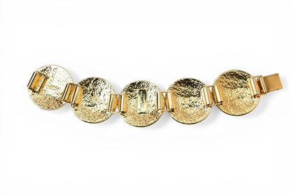【中古】ヴェルサーチ ブレスレット メデューサ ゴールド ラインストーン GIANNI VERSACE メンズ レディース