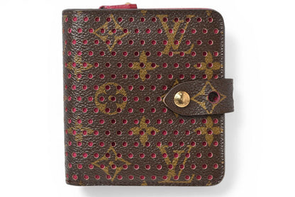ルイヴィトン 財布/二つ折り LOUIS VUITTON 折財布/コンパクト・ジップ モノグラム・ペルフォ フューシャ M95188【中古】