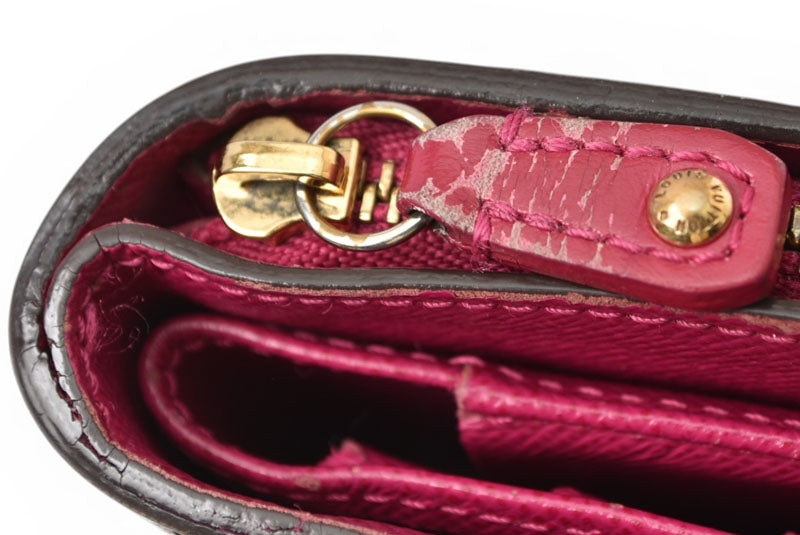 ルイヴィトン 財布/二つ折り LOUIS VUITTON 折財布/コンパクト・ジップ モノグラム・ペルフォ フューシャ M95188【中古】