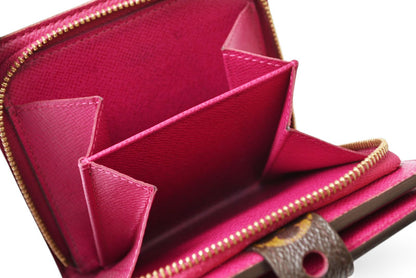 ルイヴィトン 財布/二つ折り LOUIS VUITTON 折財布/コンパクト・ジップ モノグラム・ペルフォ フューシャ M95188【中古】