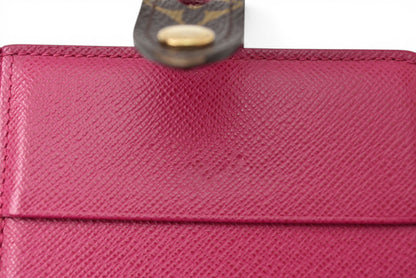 ルイヴィトン 財布/二つ折り LOUIS VUITTON 折財布/コンパクト・ジップ モノグラム・ペルフォ フューシャ M95188【中古】