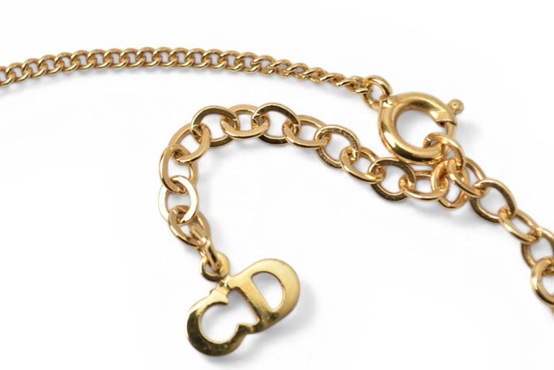 クリスチャンディオール ネックレス/ペンダント Christian Dior ヴィンテージ CDロゴ ゴールド【中古】