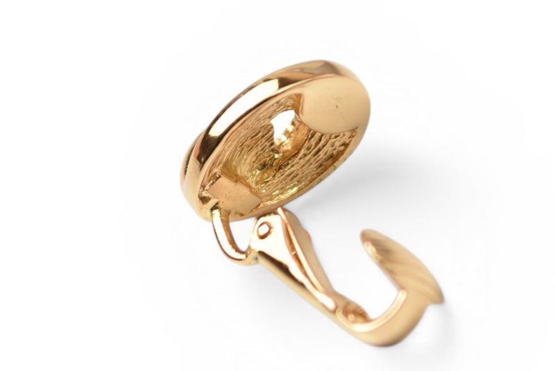 クリスチャンディオール イヤリング 片方のみ Christian Dior ヴィンテージ ラインストーン ゴールド【中古】