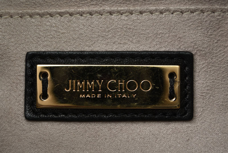 ジミーチュウ ハンドバッグ/ショルダーバッグ JIMMY CHOO 2way ミニサラ/MINISARA レザー スタースタッズ ブラック/ミックス【中古】