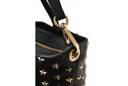ジミーチュウ ハンドバッグ/ショルダーバッグ JIMMY CHOO 2way ミニサラ/MINISARA レザー スタースタッズ ブラック/ミックス【中古】
