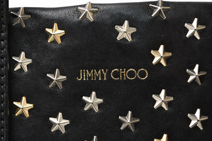 ジミーチュウ ハンドバッグ/ショルダーバッグ JIMMY CHOO 2way ミニサラ/MINISARA レザー スタースタッズ ブラック/ミックス【中古】