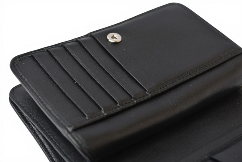 ジミーチュウ 財布 二つ折り JIMMY CHOO 財布 カーフレザー スタースタッズ ブラック【中古】