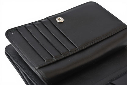 ジミーチュウ 財布 二つ折り JIMMY CHOO 財布 カーフレザー スタースタッズ ブラック【中古】