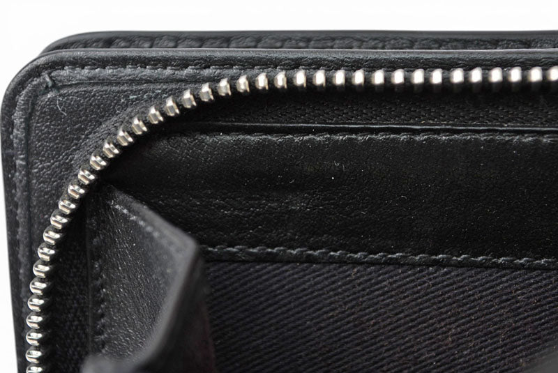 ジミーチュウ 財布 二つ折り JIMMY CHOO 財布 カーフレザー スタースタッズ ブラック【中古】