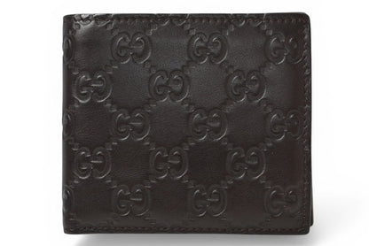 グッチ 財布 美品 メンズ GUCCI 札入れ/折財布 グッチシマ ダークブラウン 146223 A0VIR 2019 【中古】