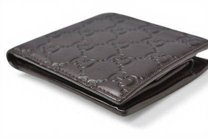 グッチ 財布 美品 メンズ GUCCI 札入れ/折財布 グッチシマ ダークブラウン 146223 A0VIR 2019 【中古】