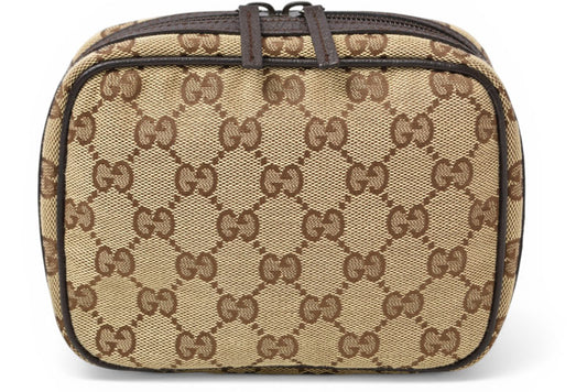 グッチ ポーチ GUCCI GGキャンバス 化粧ポーチ/コスメポーチ GGブラウン/ベージュ 153129【中古】