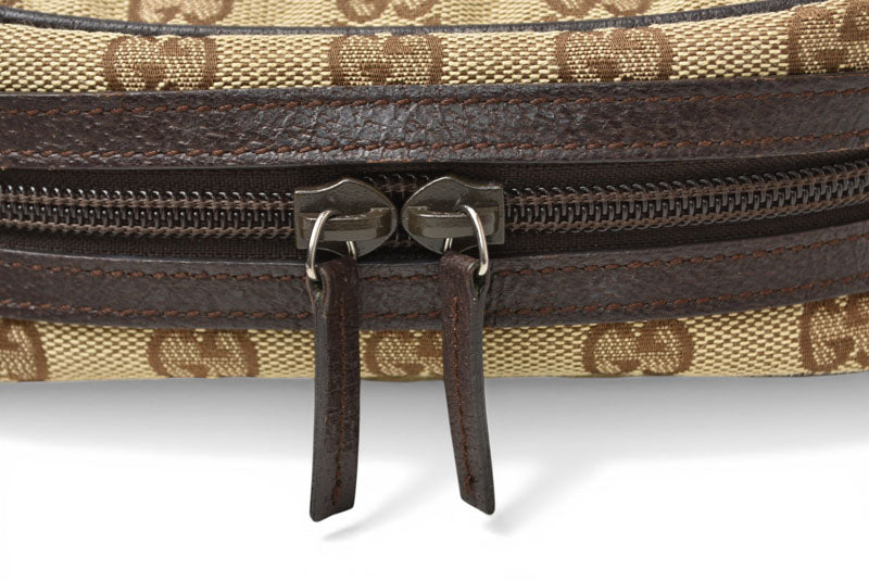 グッチ ポーチ GUCCI GGキャンバス 化粧ポーチ/コスメポーチ GGブラウン/ベージュ 153129【中古】
