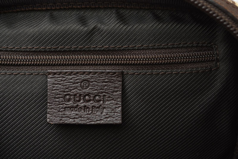 グッチ ポーチ GUCCI GGキャンバス 化粧ポーチ/コスメポーチ GGブラウン/ベージュ 153129【中古】