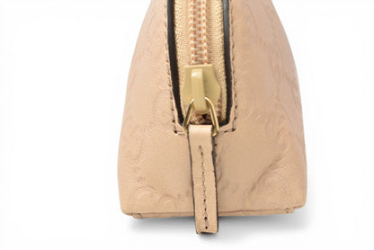 グッチ ポーチ GUCCI グッチシマ 化粧ポーチ/コスメポーチ GG/ベージュ 272367【中古】