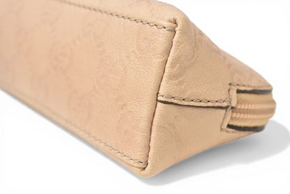 グッチ ポーチ GUCCI グッチシマ 化粧ポーチ/コスメポーチ GG/ベージュ 272367【中古】