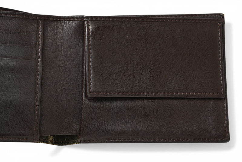 フェンディ 財布/二つ折 メンズ FENDI ファスナー式折財布 ZUCCA/ズッカ柄 ブラウン【中古】