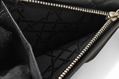 クリスチャンディオール 財布/三つ折り ヴィンテージ Christian Dior 財布 レディ ディオール カナージュステッチ ブラック【中古】