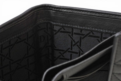 クリスチャンディオール 財布/三つ折り ヴィンテージ Christian Dior 財布 レディ ディオール カナージュステッチ ブラック【中古】