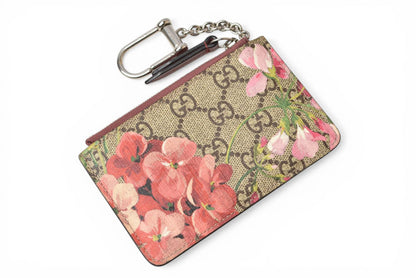 グッチ キーケース/コインケース/キーリング付小物入れ GUCCI BLOOMS/GGブルームス スプリームキャンバス 421311 KU2IN 8693 ピンクマルチ【中古】
