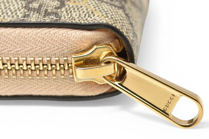 グッチ 財布 GUCCI 長財布/ジップアラウンド GGスプリーム ホースビットプリント 774331 ブラウン/ベージュ【中古】