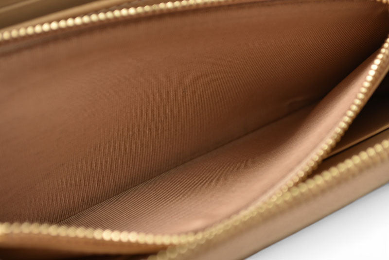グッチ 財布 GUCCI 長財布/ジップアラウンド GGスプリーム ホースビットプリント 774331 ブラウン/ベージュ【中古】