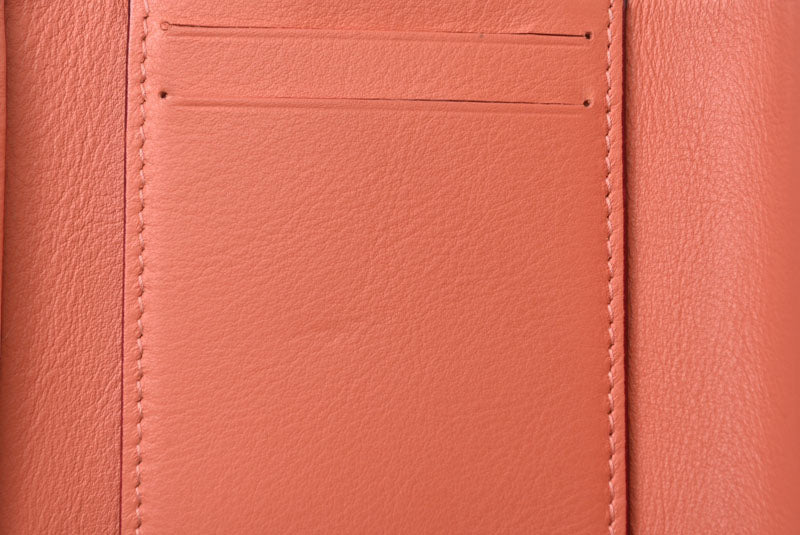 クリスチャンディオール 財布/三つ折り ヴィンテージ Christian Dior ミニ財布 ディオリッシモ バイカラー ブルー/コーラルピンク チャーム付【中古】