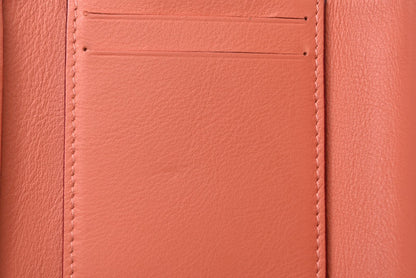 クリスチャンディオール 財布/三つ折り ヴィンテージ Christian Dior ミニ財布 ディオリッシモ バイカラー ブルー/コーラルピンク チャーム付【中古】
