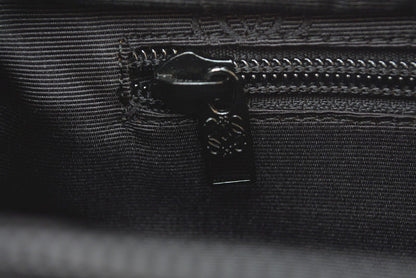 ロエベ ハンドバッグ ヴィンテージ LOEWE バッグ アナグラム メタルハンドル グリーン/ブラック【中古】