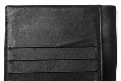 シャネル 財布/二つ折り CHANEL 折財布 ラムスキン アイコン ブラック【中古】