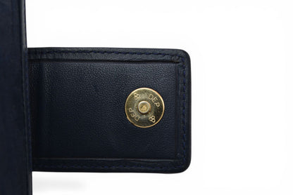 クリスチャンディオール がま口財布 Christian Dior 財布 トロッター ネイビー ヴィンテージ オールド【中古】