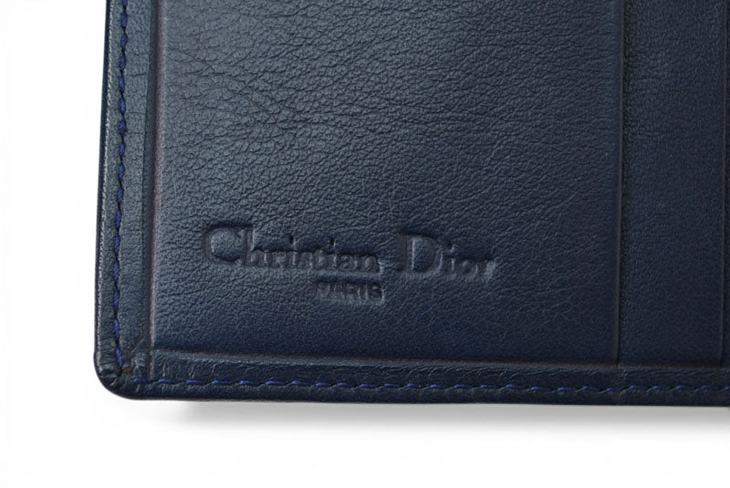 クリスチャンディオール がま口財布 Christian Dior 財布 トロッター ネイビー ヴィンテージ オールド【中古】