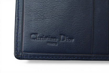 クリスチャンディオール がま口財布 Christian Dior 財布 トロッター ネイビー ヴィンテージ オールド【中古】