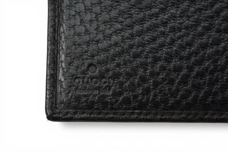 グッチ 財布 三つ折り ホースビット ブラック レザー 138029 コンパクトウォレット GUCCI レディース メンズ【中古】