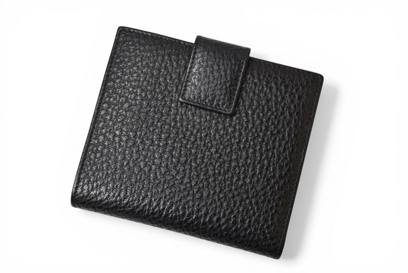 グッチ 財布 三つ折り ホースビット ブラック レザー 138029 コンパクトウォレット GUCCI レディース メンズ【中古】