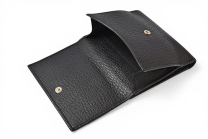 グッチ 財布 三つ折り ホースビット ブラック レザー 138029 コンパクトウォレット GUCCI レディース メンズ【中古】