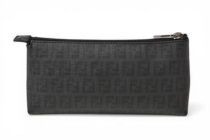 フェンディ コスメポーチ/トラベルポーチ FENDI ズッキーノ ブラック 7N0038 メンズ/レディース【中古】