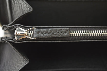 グッチ 財布 ジップアラウンドウォレット ブラック レザー 771154 GUCCI 長財布 ラウンドファスナー メンズ レディース ユニセックス 【中古】