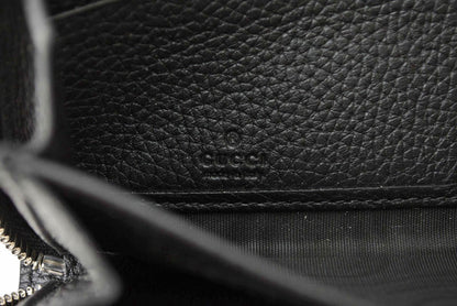 グッチ 財布 ジップアラウンドウォレット ブラック レザー 771154 GUCCI 長財布 ラウンドファスナー メンズ レディース ユニセックス 【中古】