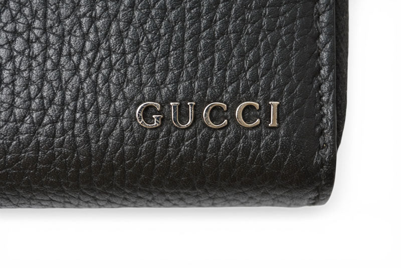グッチ 財布 ジップアラウンドウォレット ブラック レザー 771154 GUCCI 長財布 ラウンドファスナー メンズ レディース ユニセックス 【中古】
