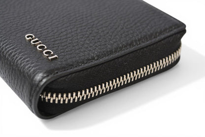 グッチ 財布 ジップアラウンドウォレット ブラック レザー 771154 GUCCI 長財布 ラウンドファスナー メンズ レディース ユニセックス 【中古】