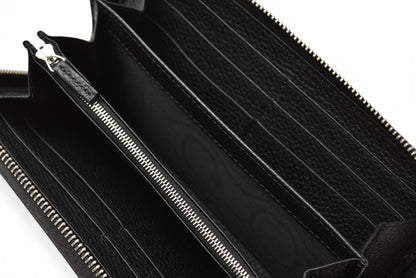 グッチ 財布 ジップアラウンドウォレット ブラック レザー 771154 GUCCI 長財布 ラウンドファスナー メンズ レディース ユニセックス 【中古】