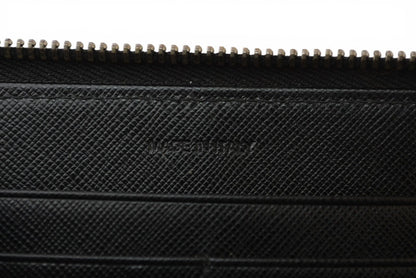プラダ 財布 PRADA 長財布/ラウンドファスナー 1ML506 TESSUTO/テスート ブラック【中古】