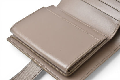 セリーヌ 財布/二つ折 CELINE ミニ財布 ストラップウォレット バイカラー グレー/ブルー系【中古】