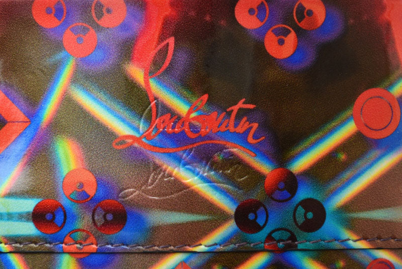 クリスチャンルブタン ショルダーバッグ ルビラB 1225019 Christian Louboutin レッド マルチカラー エナメル ミニポシェット スマホショルダー メンズ レディース【中古】
