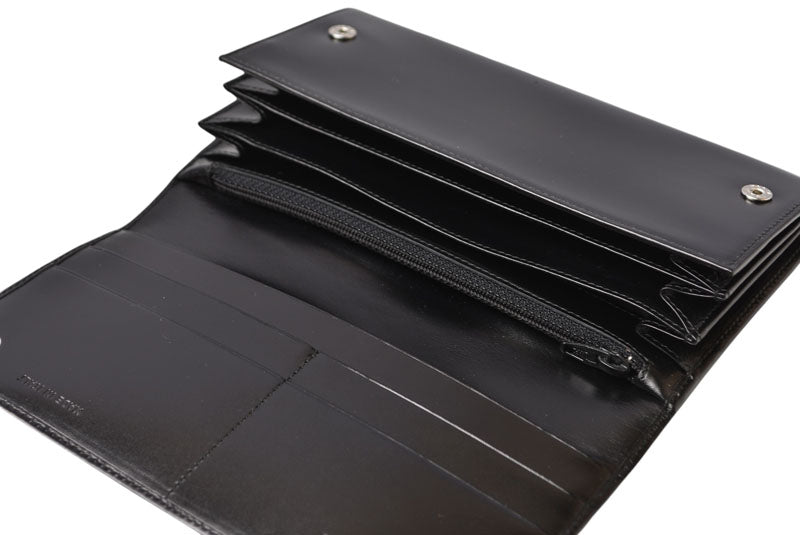 プラダ 美品 財布 PRADA 長財布 1M0608 VITELLO/レザー NERO/ブラック ヴィンテージ【中古】