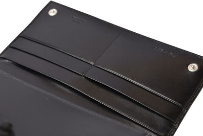 プラダ 美品 財布 PRADA 長財布 1M0608 VITELLO/レザー NERO/ブラック ヴィンテージ【中古】