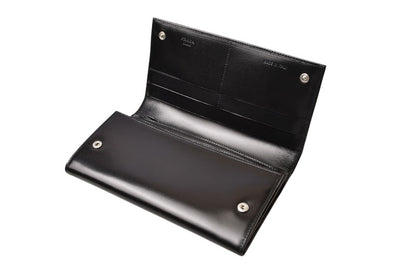 プラダ 美品 財布 PRADA 長財布 1M0608 VITELLO/レザー NERO/ブラック ヴィンテージ【中古】