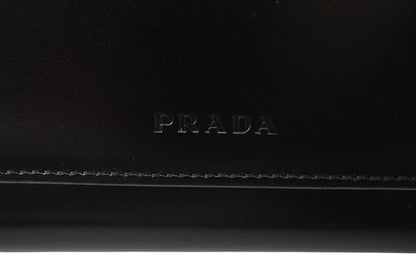 プラダ 美品 財布 PRADA 長財布 1M0608 VITELLO/レザー NERO/ブラック ヴィンテージ【中古】